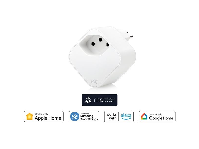 Eve Systems Smart Home Steckdose Eve Energy 4 Stk. Smarte Steckdose mit Verbrauchsmessung
