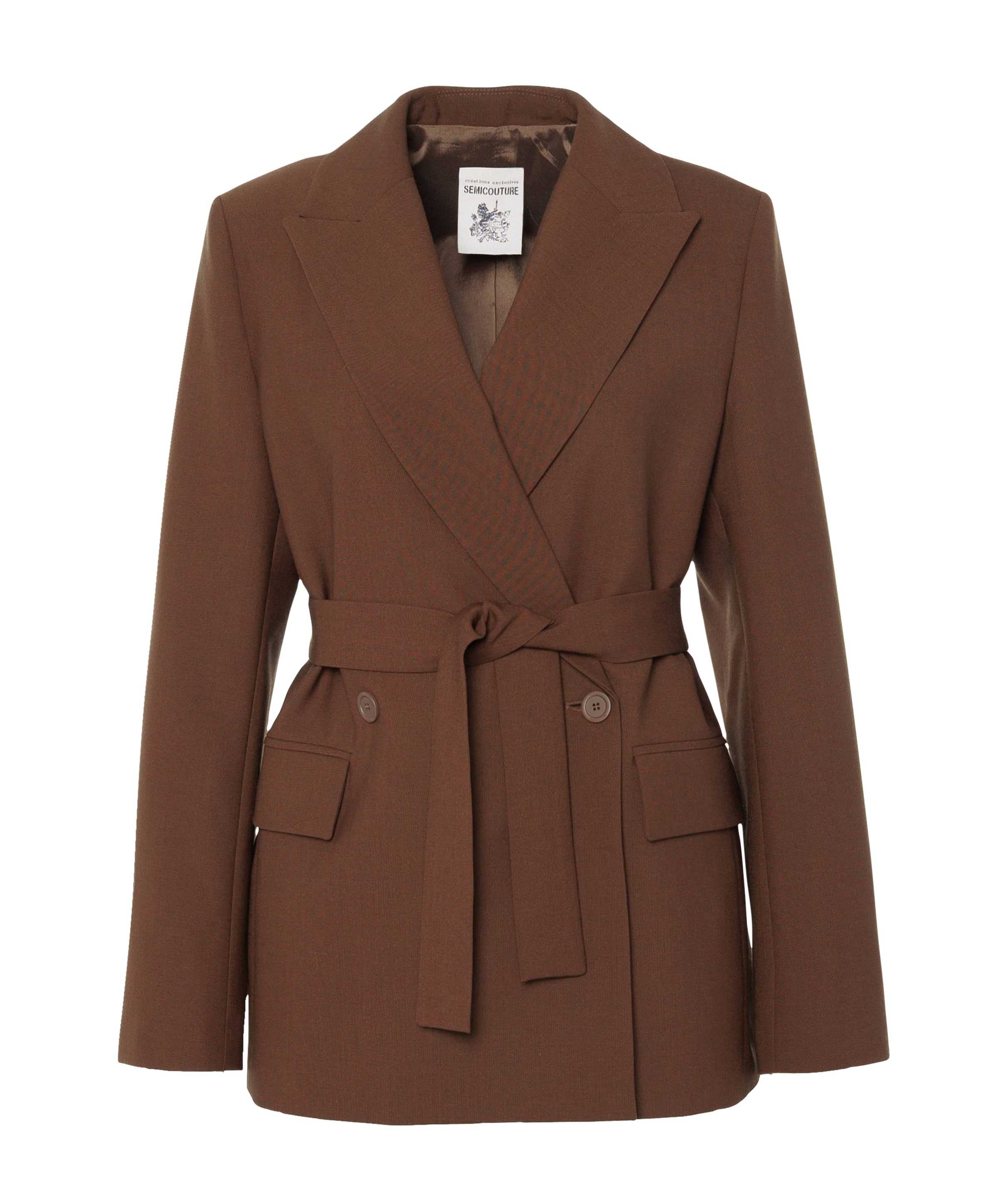 Semicouture Dames blazer bruin