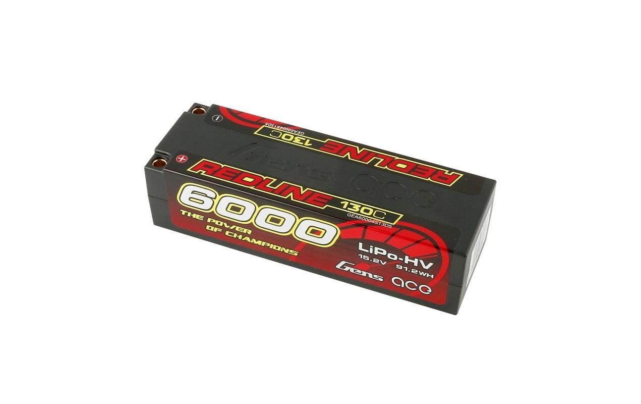 RC-Akku LiHV 6000 mAh 15.2 V 130C Redline<br>Hardcase 4S LiHV-Akku für RC Fahrzeuge