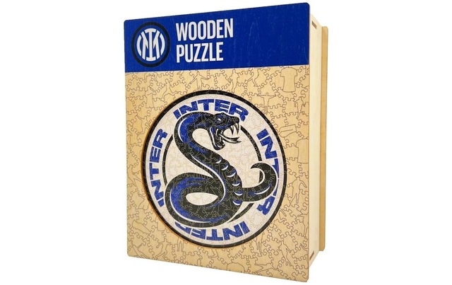 Puzzle »Iconic FC Inter Mailand – Logo mit Schlange« Holzart: Birke (Herkunftsland: China)