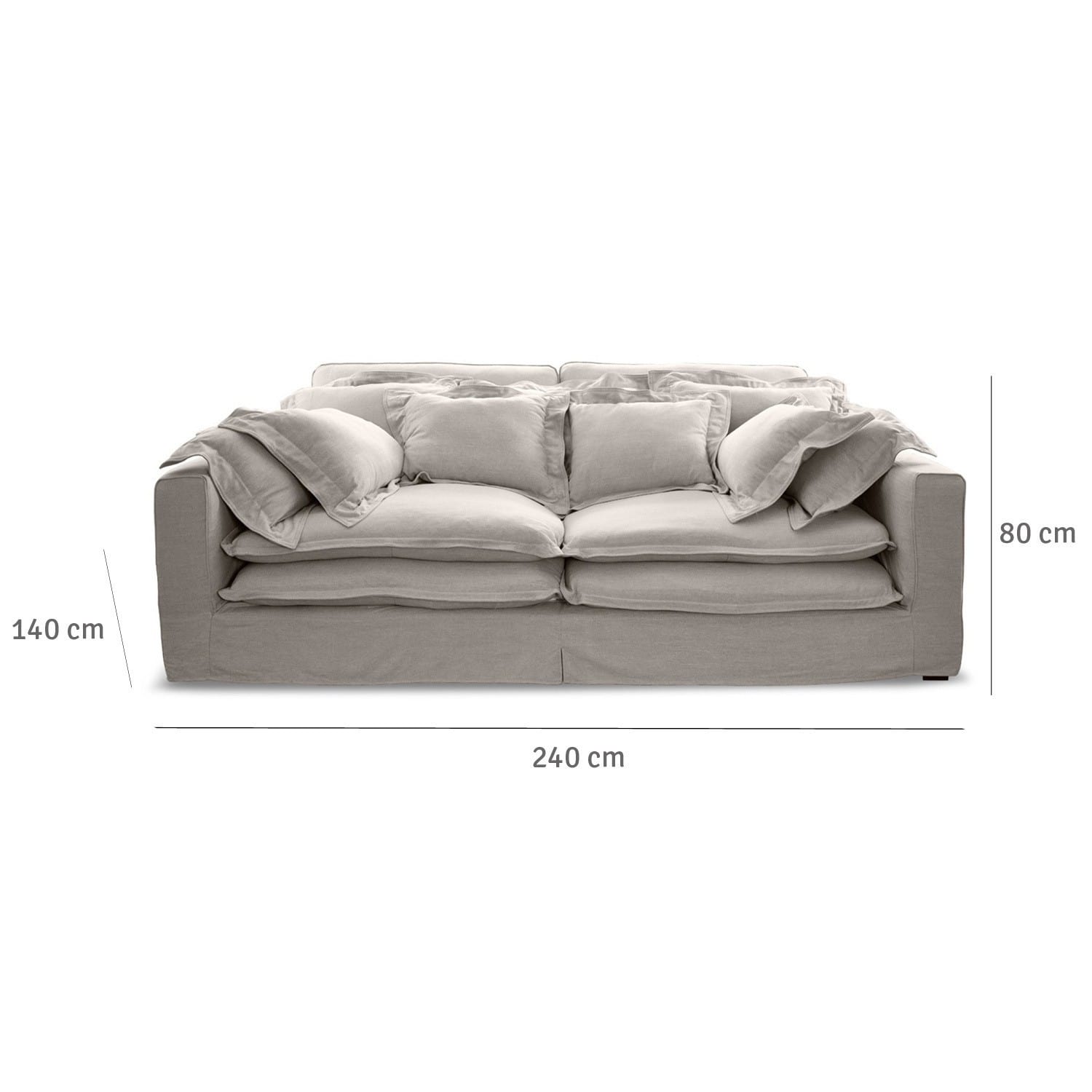 Sofa Terrell leinen