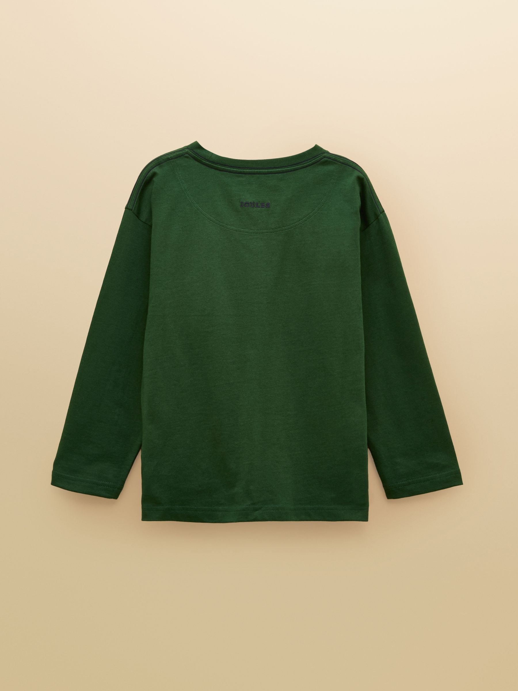 Groen dinosaurus - Joules Boys' Jack Applique Long Sleeve Top