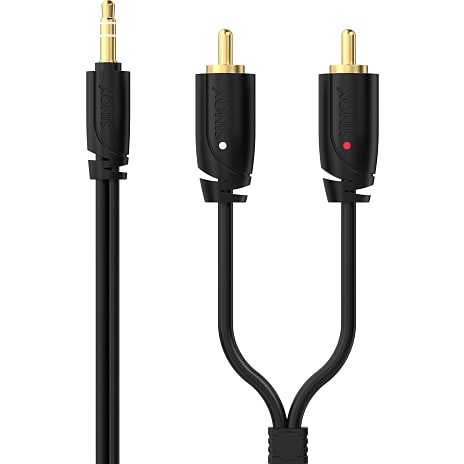 Sinox PRO 3,5mm mini jack til phono kabel 5 meter