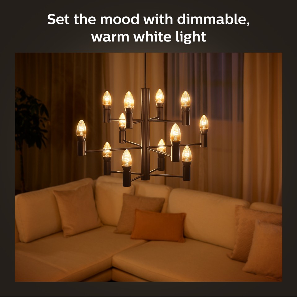 Philips Hue - Filament Candle E14 - Warm White
