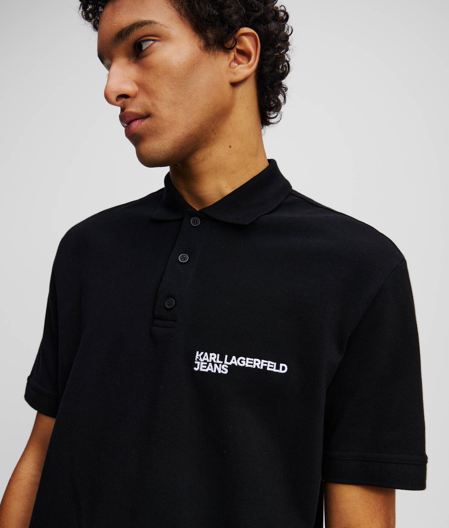 POLO AVEC LOGO KLJ - Noir