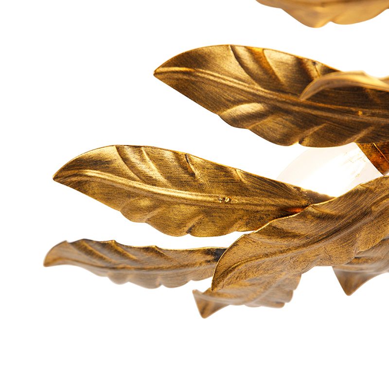 Vintage plafondlamp antiek goud 5-lichts - Linden