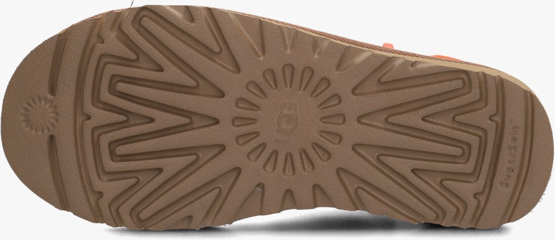 UGG camel ugg vachtlaarzen classic mini  zipper tape logo