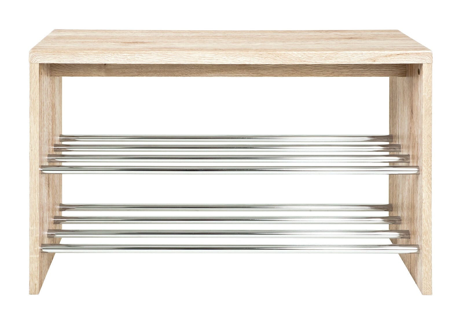 Bank 81 x 55 x 30 cm Holznachbildung eiche