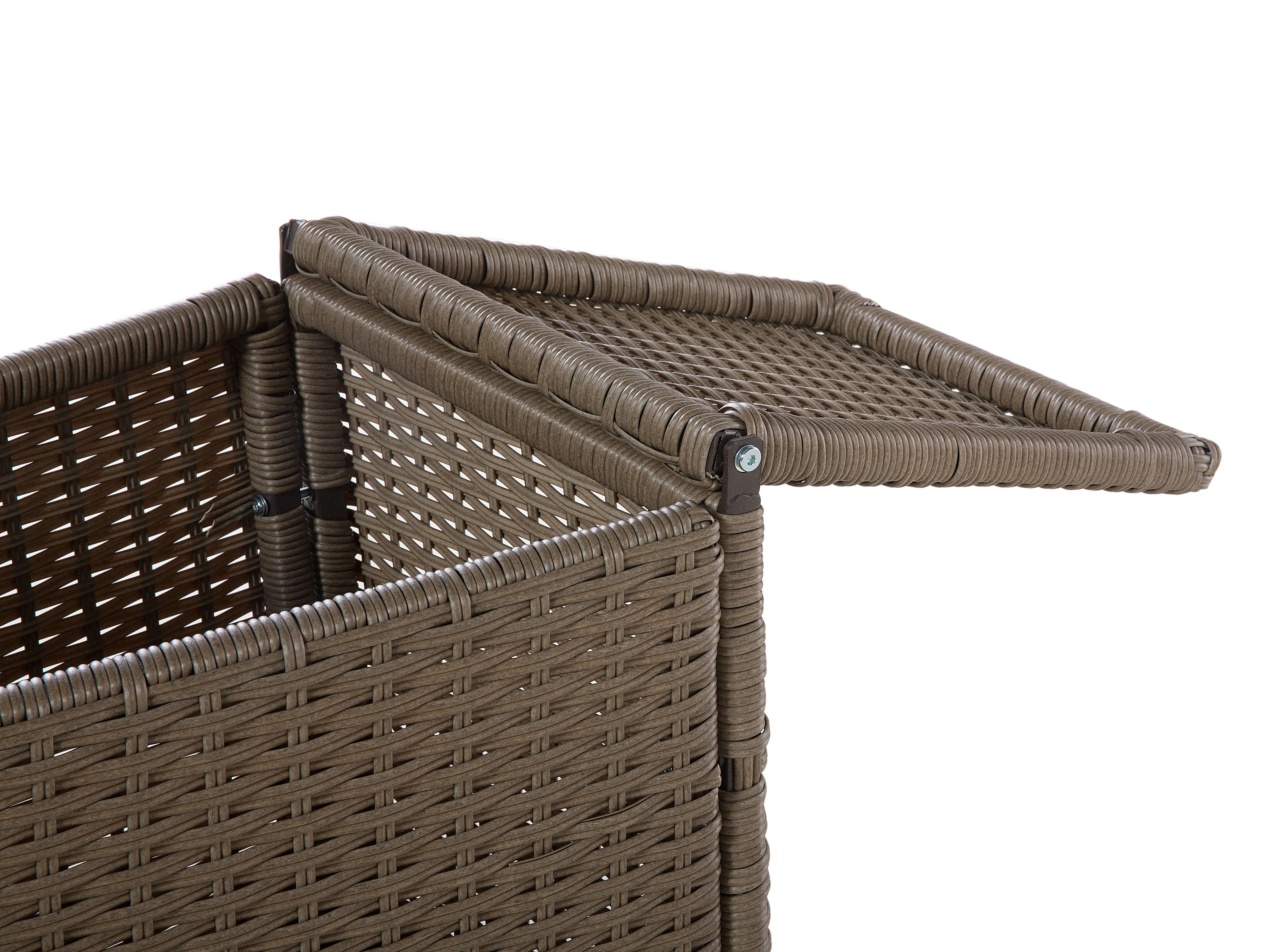 Loungeset met tafel 9-zits SEVERO PE rotan Bruin