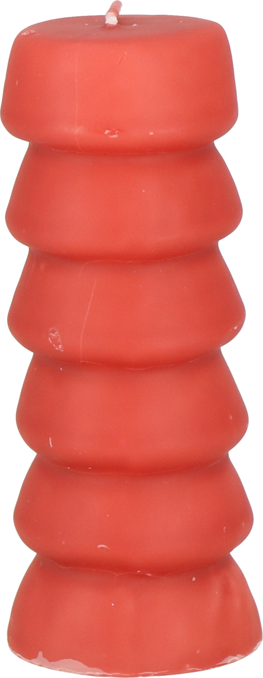 Stompkaars Artistic oranje 35 uur D 6 H 17 cm