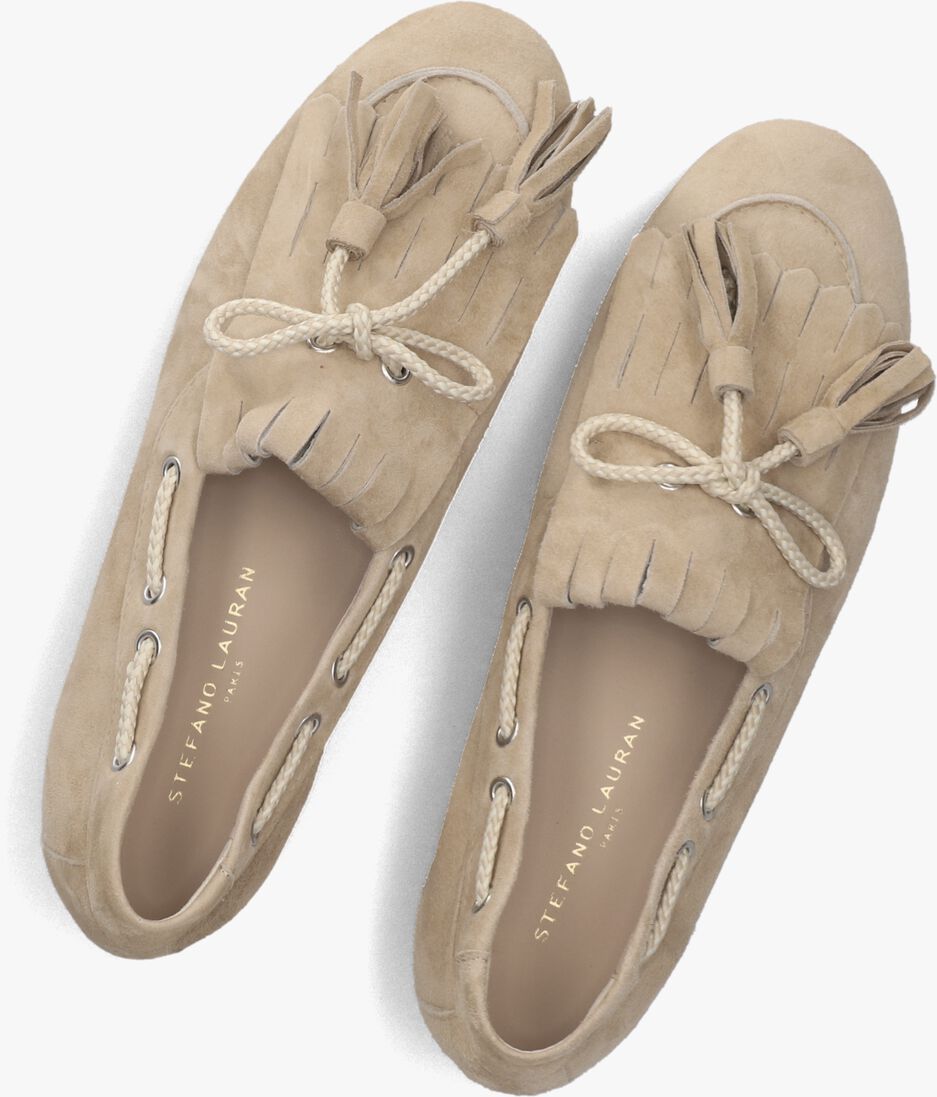 beige stefano lauran loafers michela