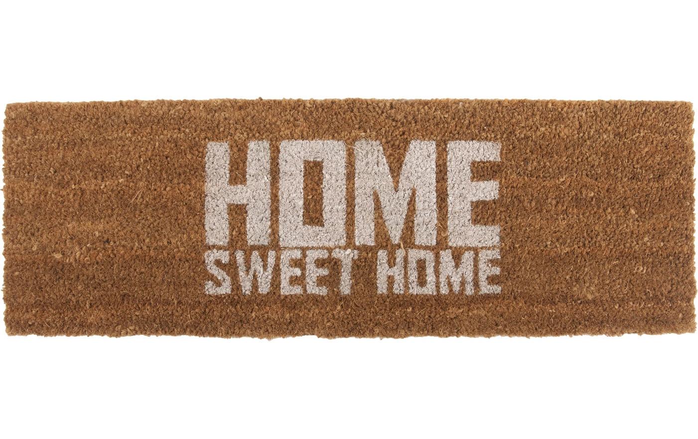 Fussmatte Home Sweet Home 75 cm x 25 cmTürmatte aus Kokosfasern