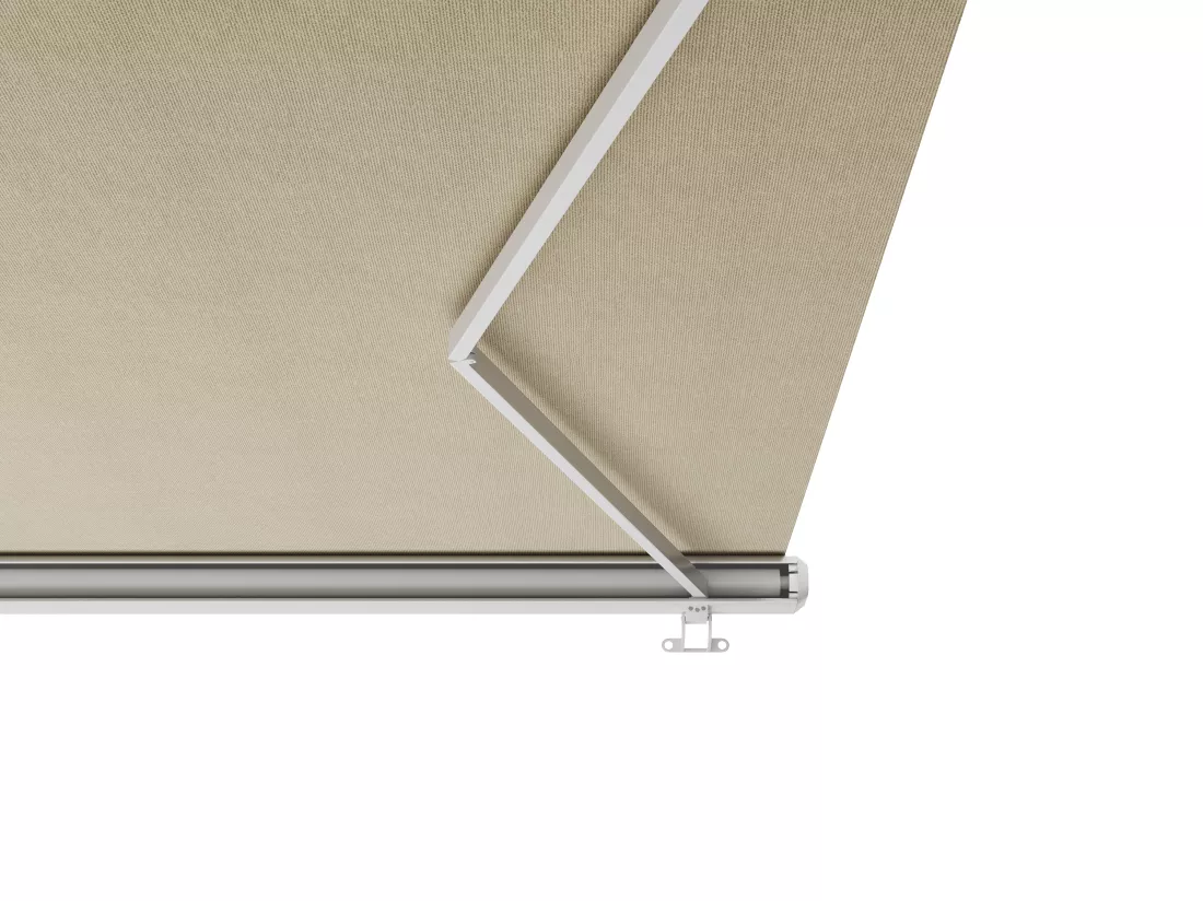Store banne motorisé à leds avec coffre intégral 5 x 3,5 m - toile acrylique beige - GALAXA