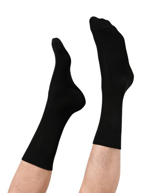 2 paires de chaussettes avec bambou homme noir
