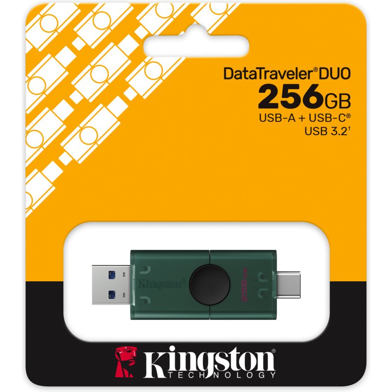 Kingston Technology DataTraveler 256 Go USB-A + USB-C 3.2 Gen 1 DuoG2