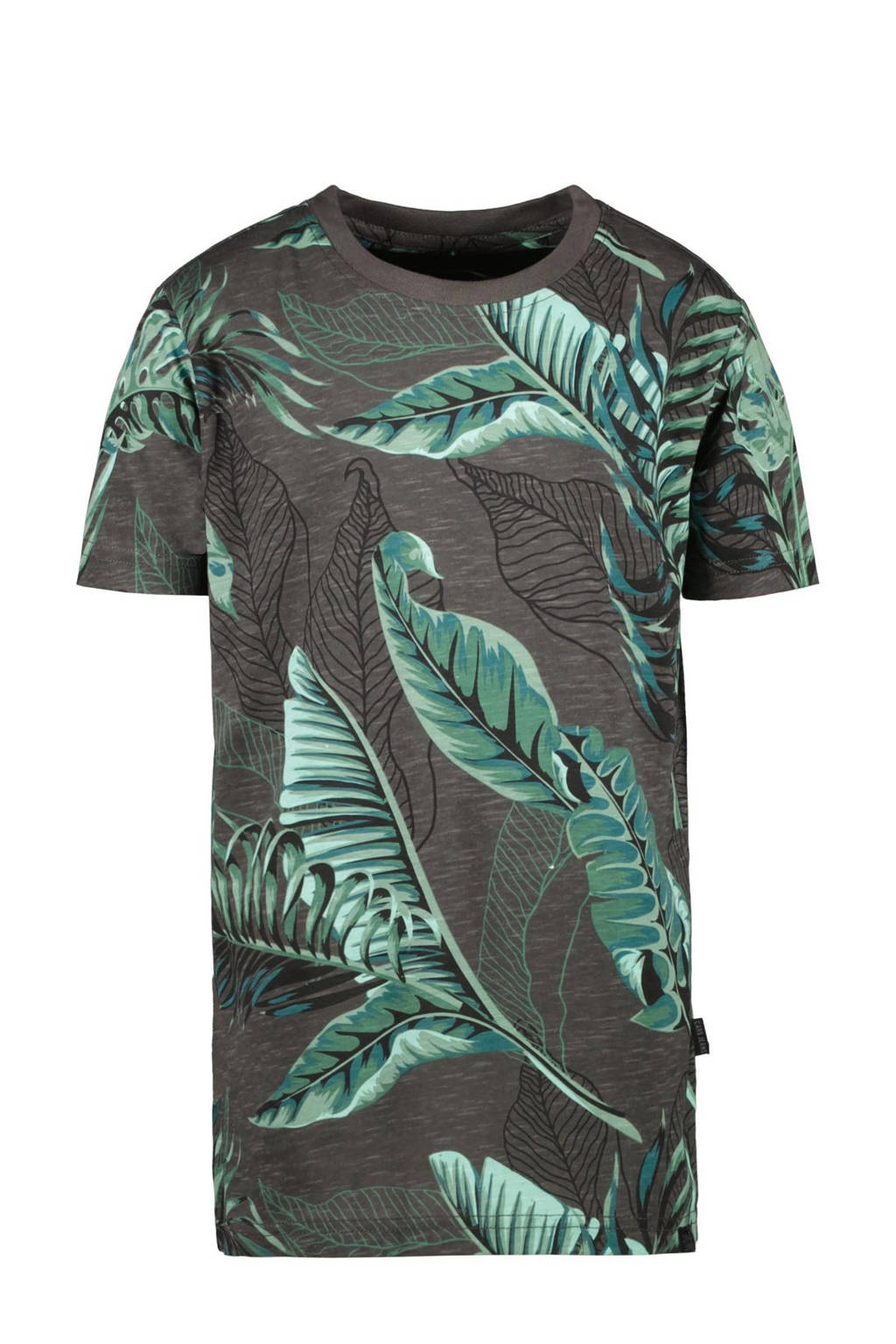 Cars T-shirt CARRON met all over print donkergrijs/groen