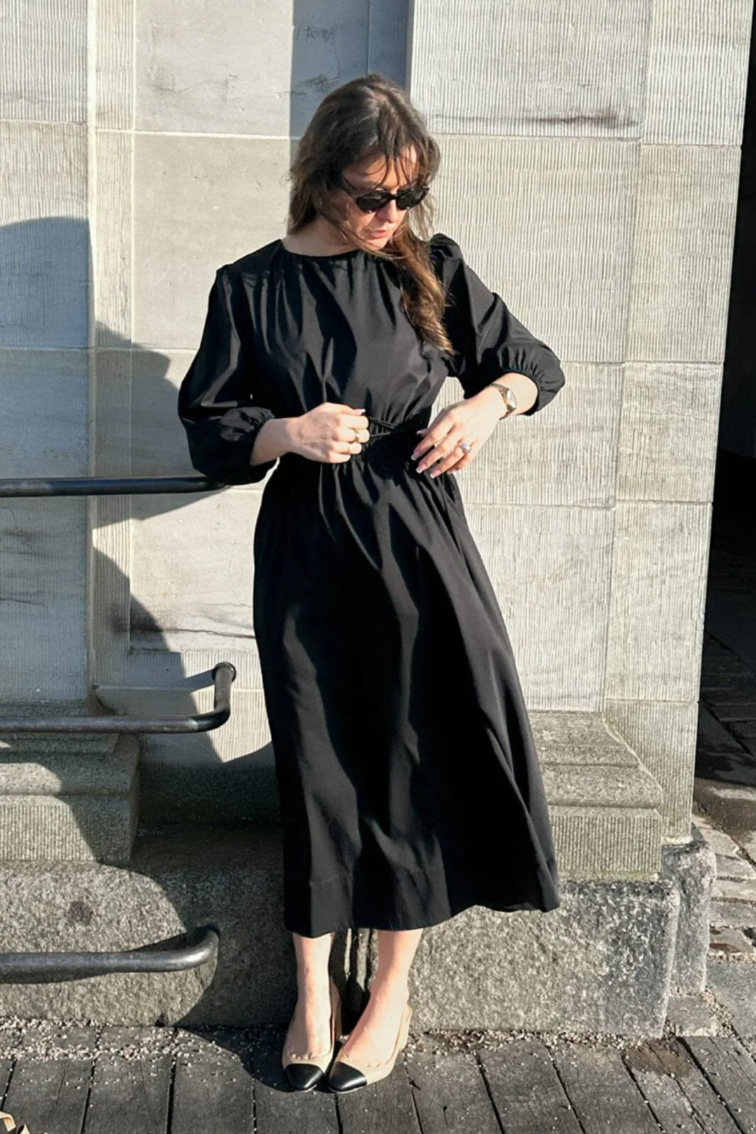 Neo Noir Eymi Poplin Dress