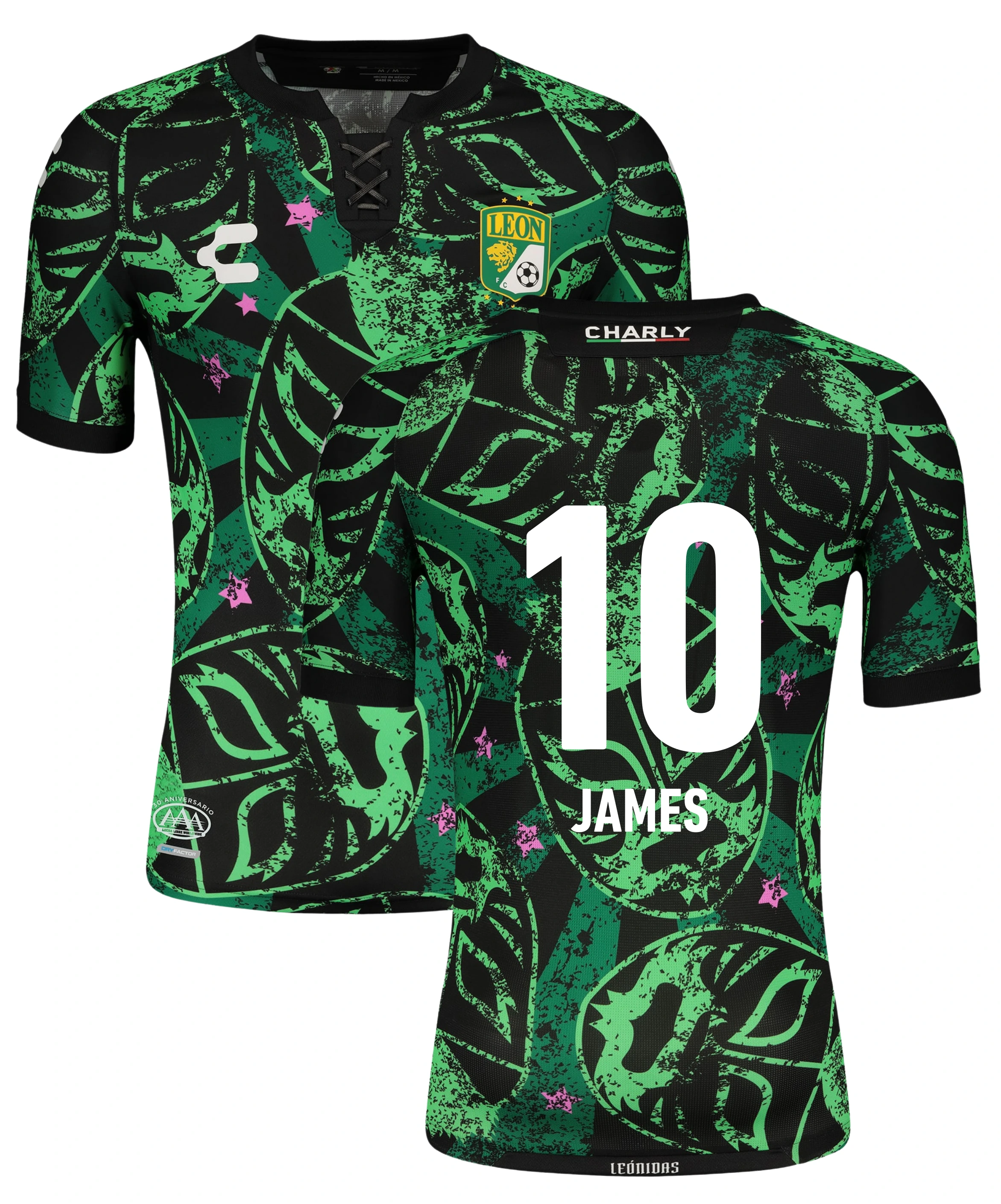 Club León Special Edition Voetbalshirt 2022   Bedrukking James - Voetb