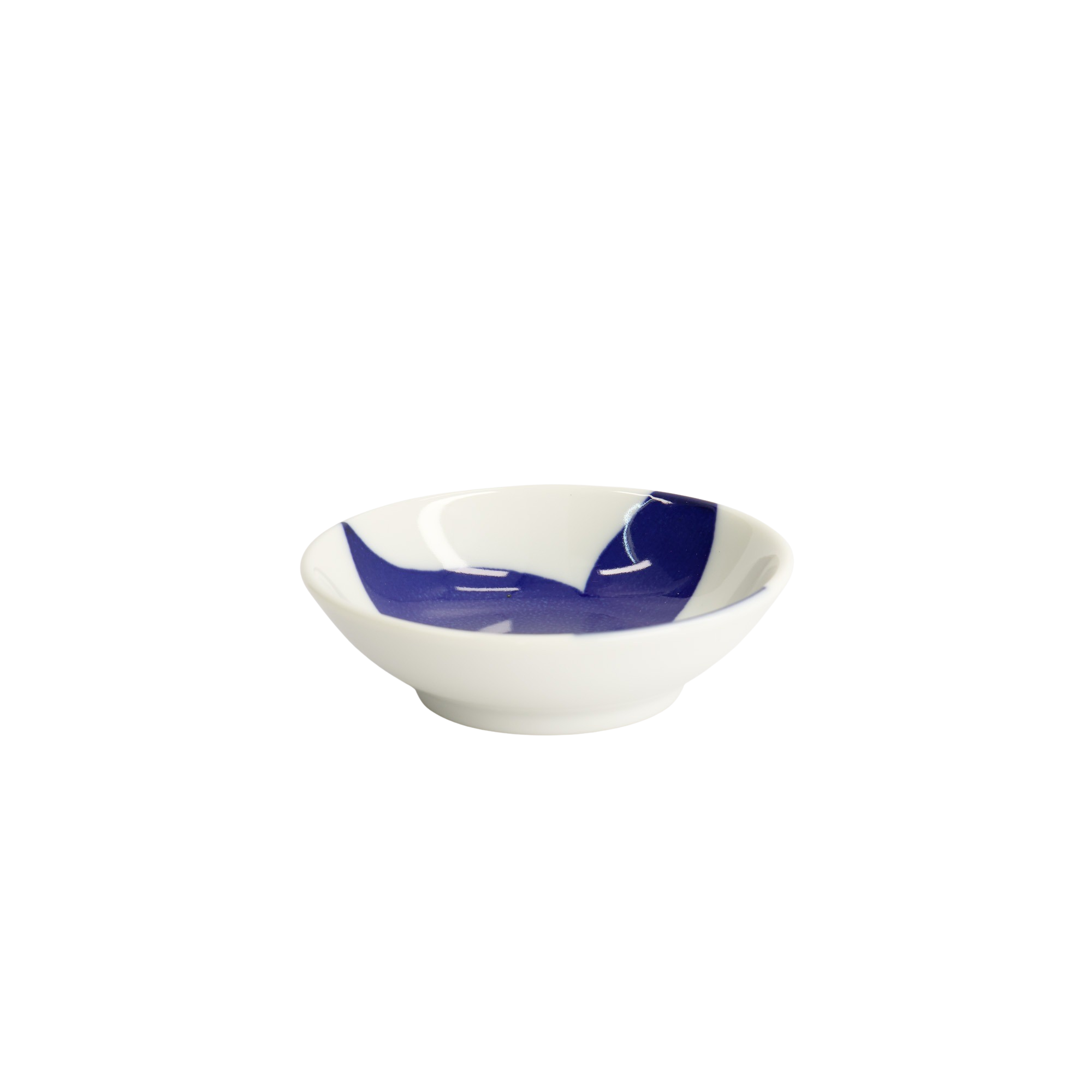 Tokyo Design Studio  Whale Kawaii Sauce skål, blå/hvid - Ø9 cm.