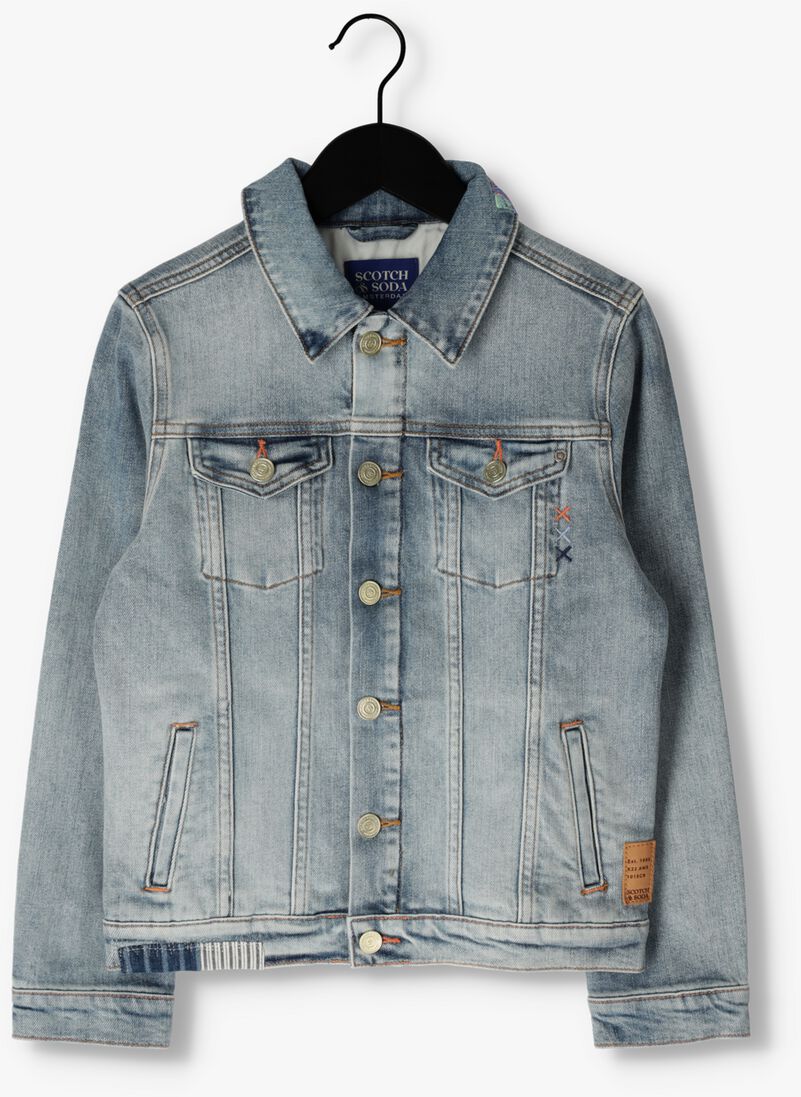 SCOTCH & SODA blauwe scotch & soda spijkerjas denim trucker jacket
