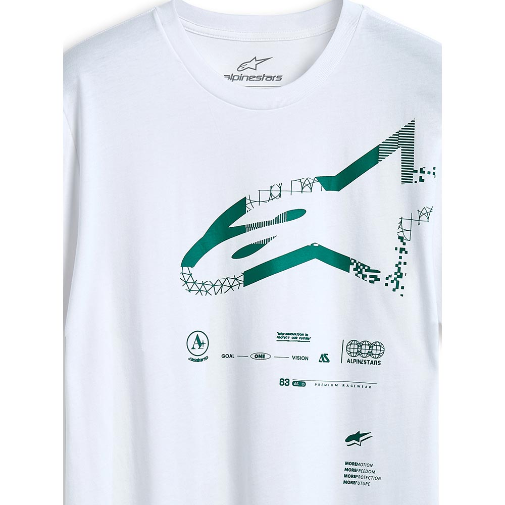 Alpinestars - T-shirt Geografica SS CSF Blanc