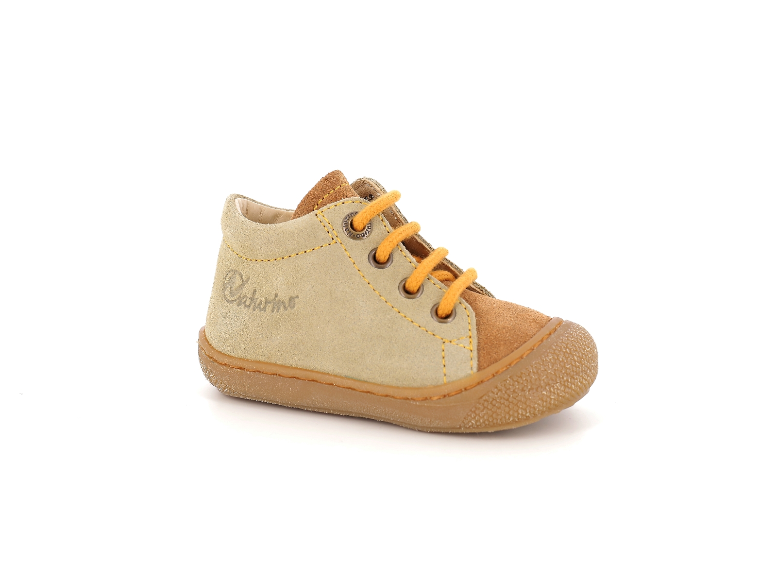 Naturino-COCOON SUEDE Nubuck Marron-Vert