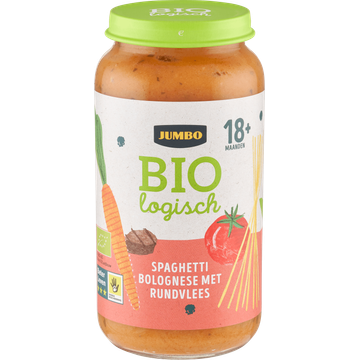 Jumbo Babyvoeding Biologisch Spaghetti Bolognese met Rundvlees 18+ Maanden 250 g