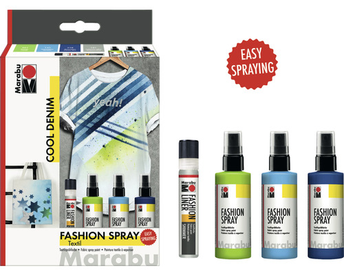 Fashion Spray Textiel Spray Set Cool Denim