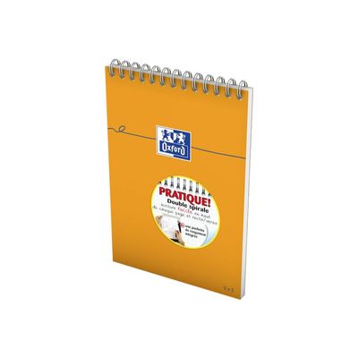 Oxford - Bloc notes à spirale - A5 - 160 pages - petits carreaux - 80G
