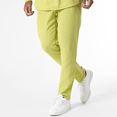 Ensemble Chemises Manches Longues Et Pantalon Vert Clair