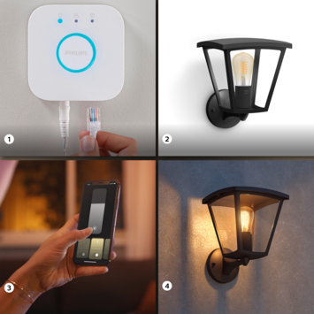 Philips Hue outdoor buitenlamp Inara zwart