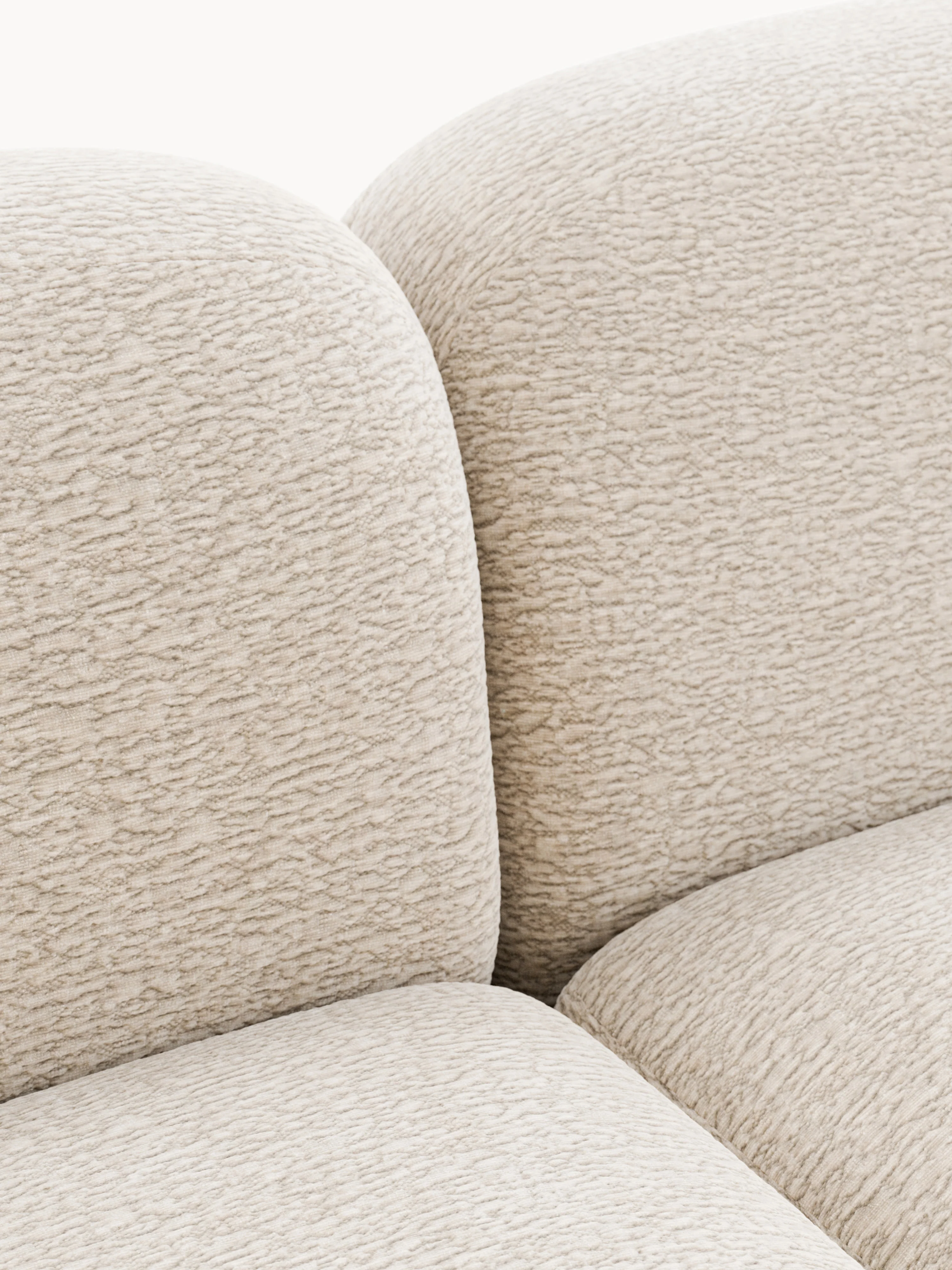 Modulaire teddy-hoekbank Wolke (4-zits)