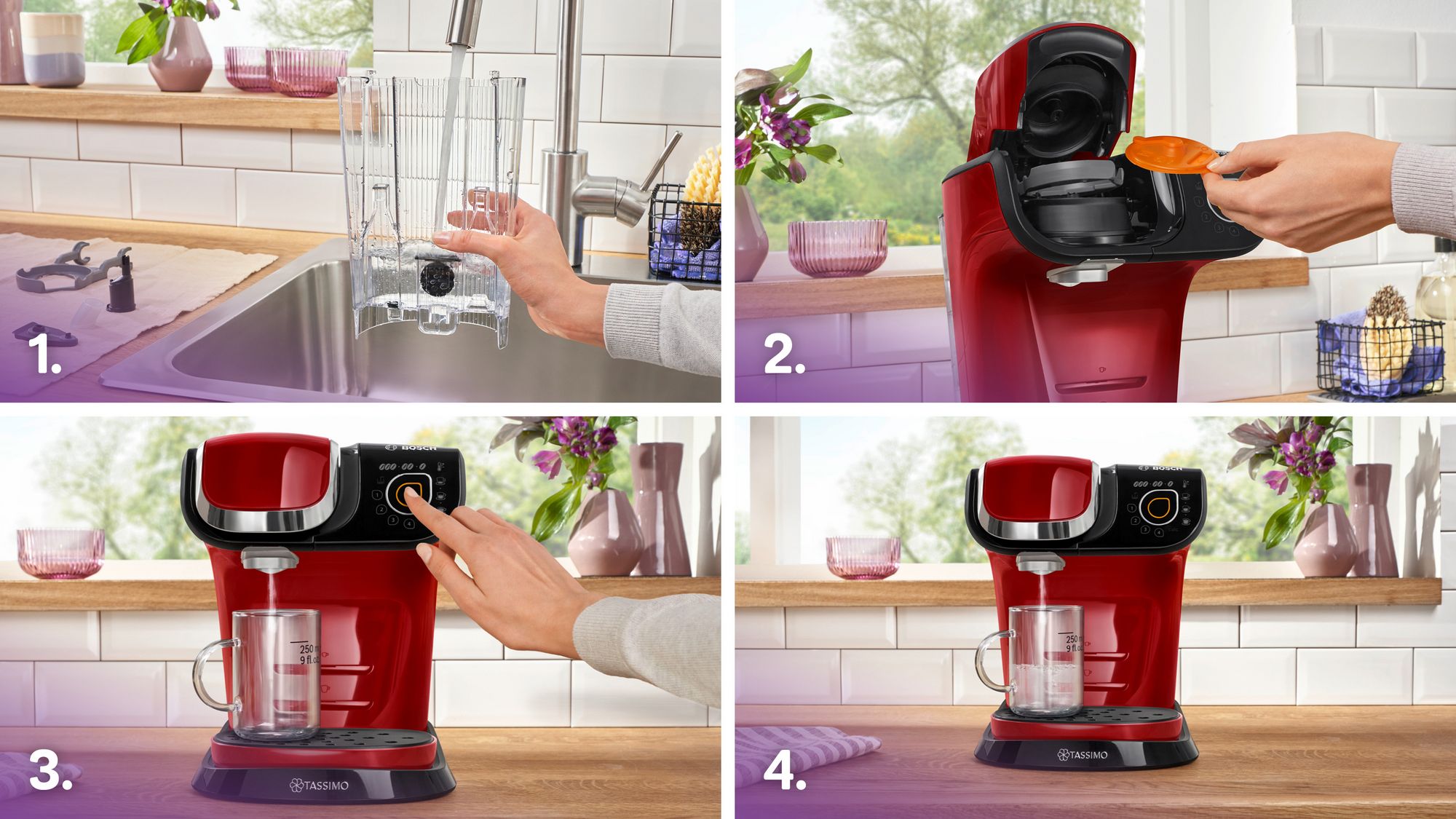 # PRODUTO RECONDICIONADO # Máquina de Café Multibebidas TASSIMO MY WAY 2 TAS6503---B