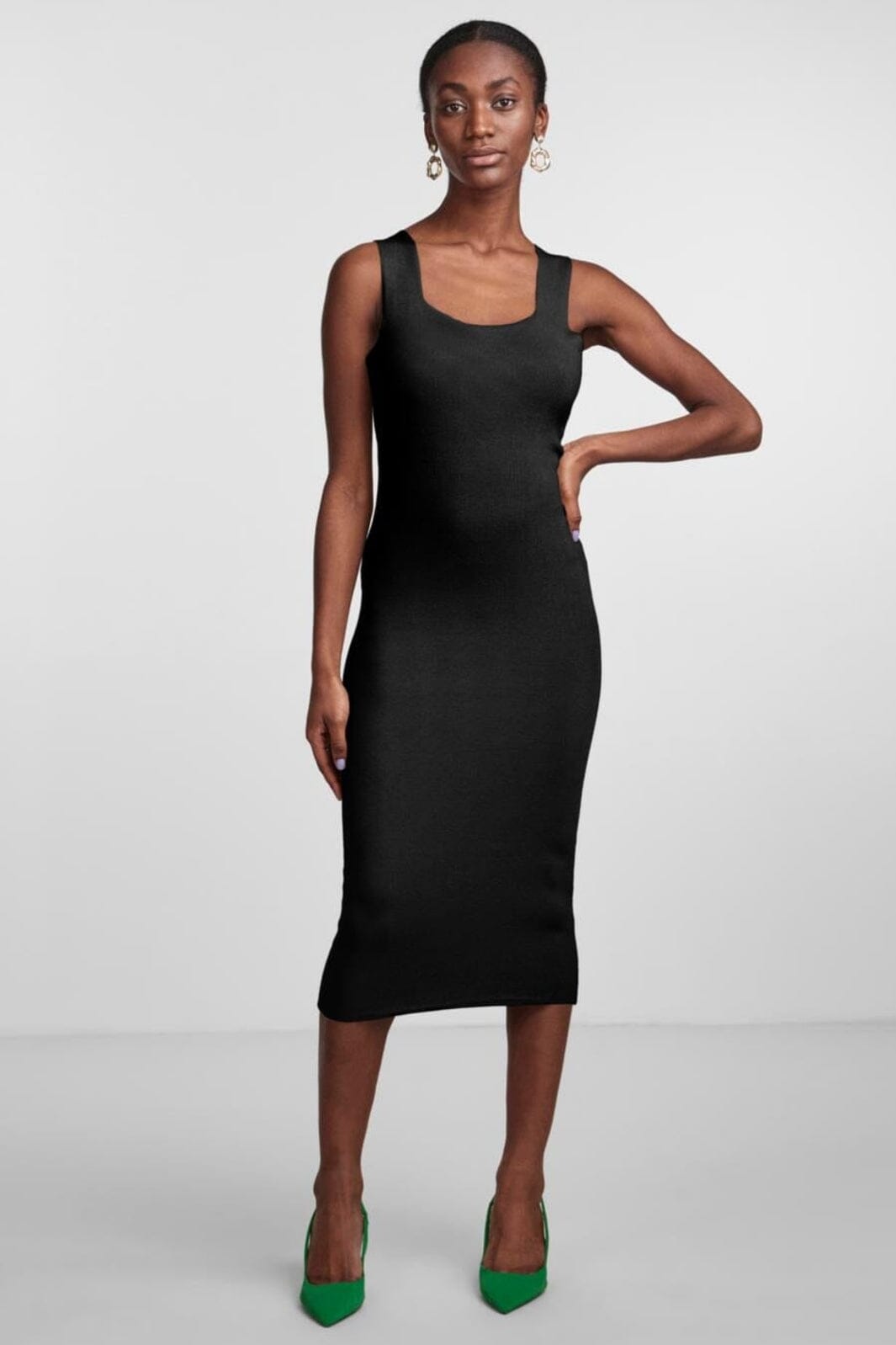 Y.A.S Yasemil Strap Midi Knit Dress
