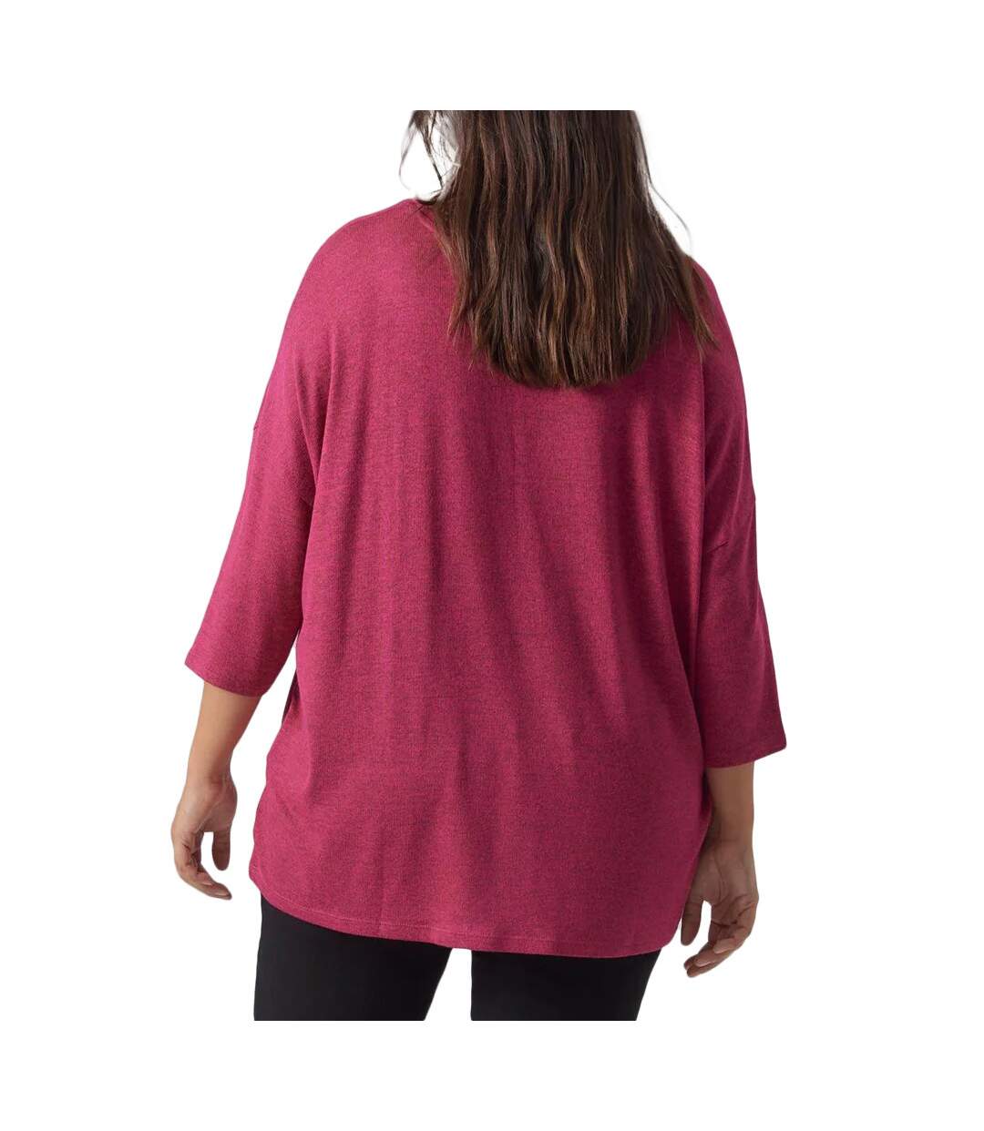 Pull Fushia Femme Vero Moda Curve Brianna 3/4