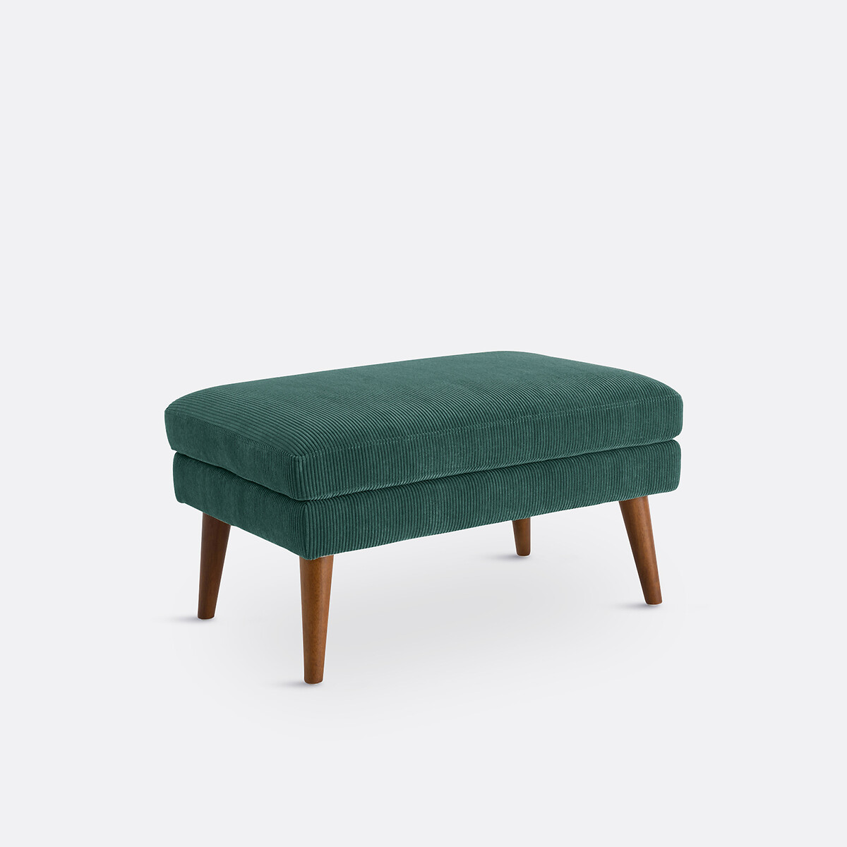 LA REDOUTE INTERIEURS<br>Puff com nervuras de veludo, Séméon