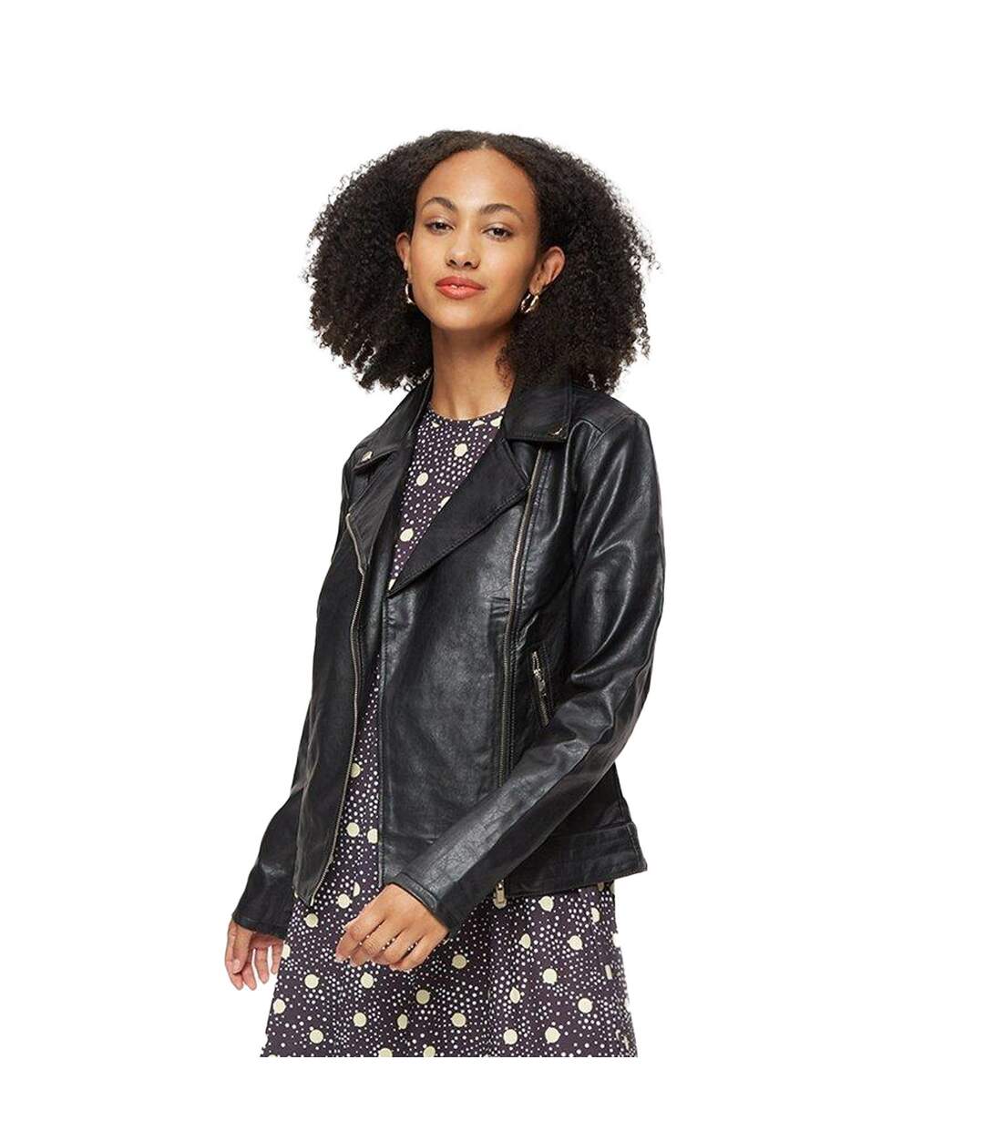 Dorothy Perkins - Veste motard - Femme (Noir) - UTDP231