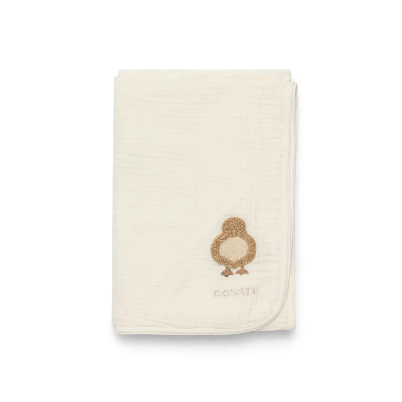 Ploekie Muslin Blanket XL | Duckling | Warm White