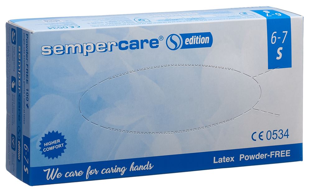 SEMPERCARE Edition Handschuhe Latex S ungepudert 100 Stk