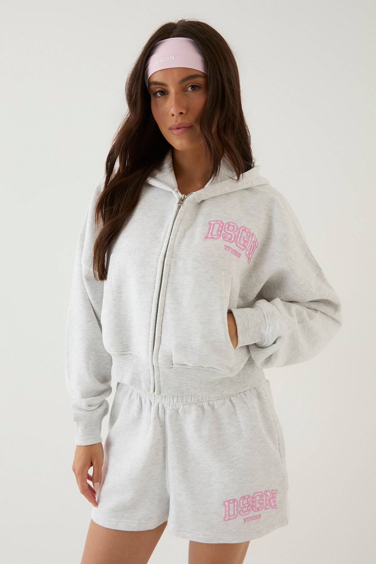 Short Molleton Appliqué Vichy Dsgn Studio