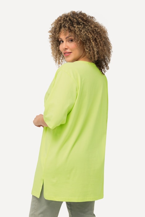 T-Shirt, V-Ausschnitt, Relaxed, Halbarm