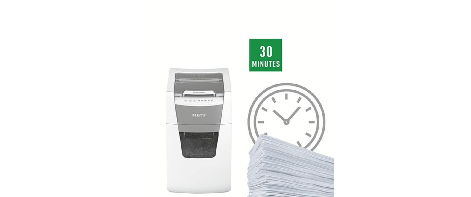 Aktenvernichter IQ Autofeed Office, P-4, 150 Blatt<br>Automatischer Dokumentenvernichter (auto) mit Partikelschnitt für sichere Vernichtung vertraulicher Unterlagen