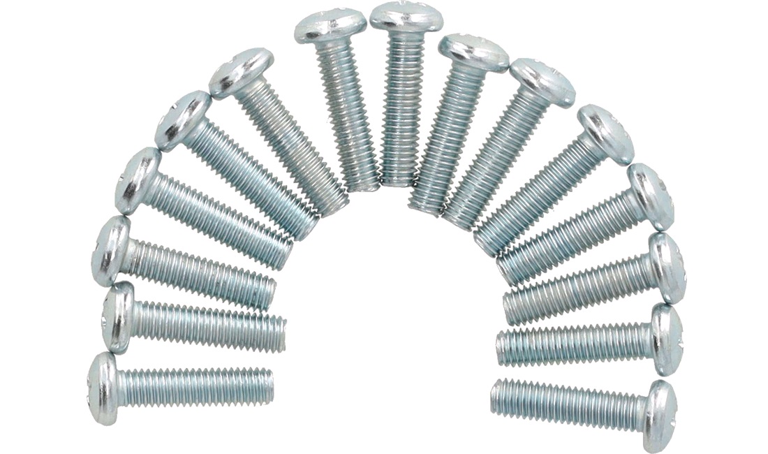 Maskinskruer PH M5x20 mm - 15 stk.