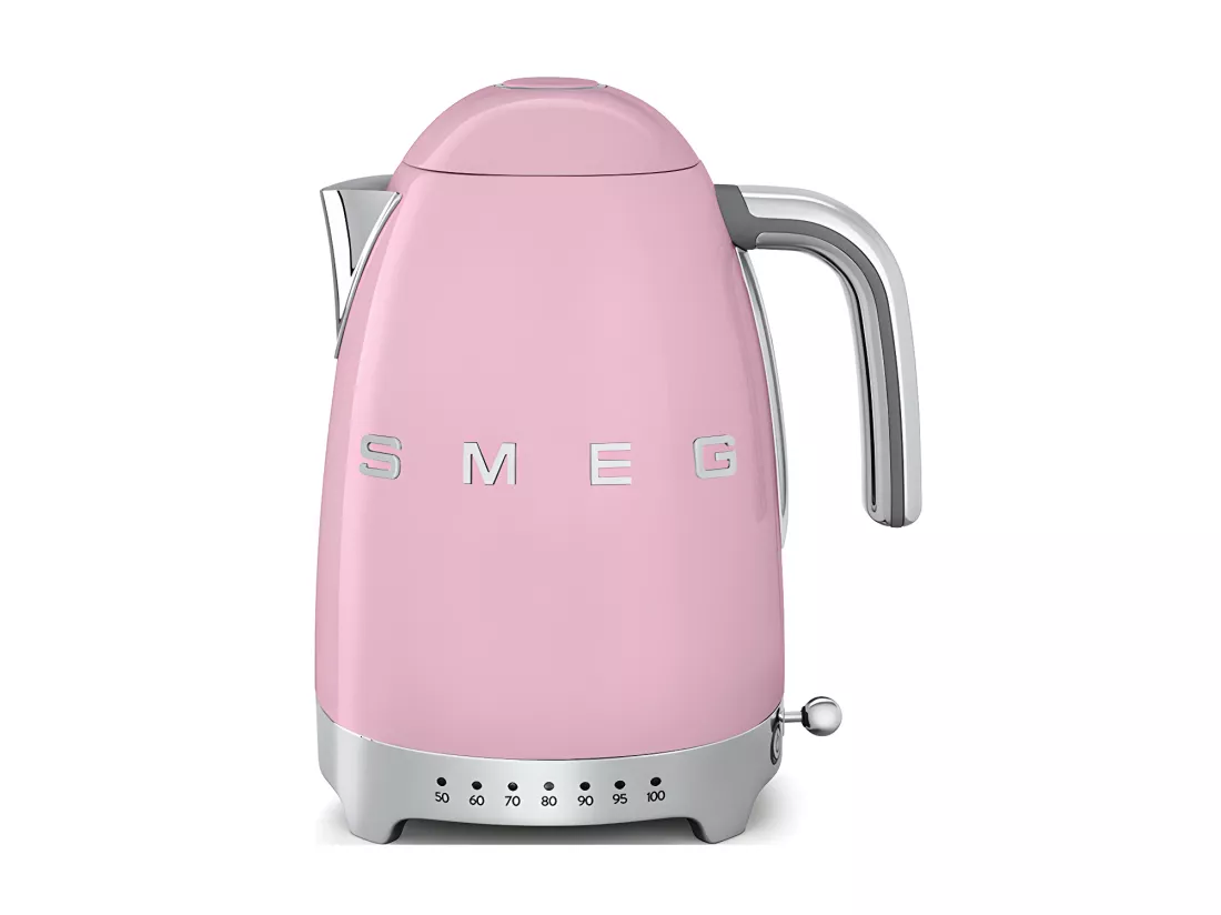 Smeg Bouilloire sans fil 1.7l 2400w rose - klf04pkeu