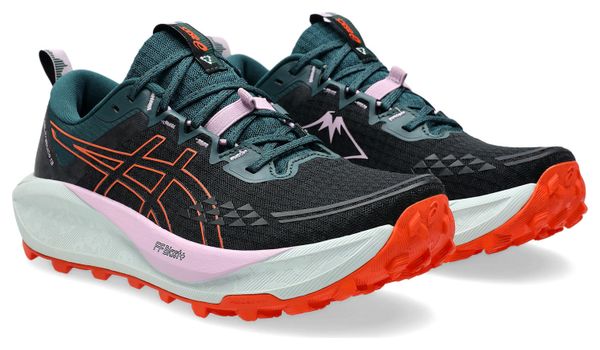 Chaussures Trail Asics Gel-Trabuco 13 Noir/Vert/Rouge Femme