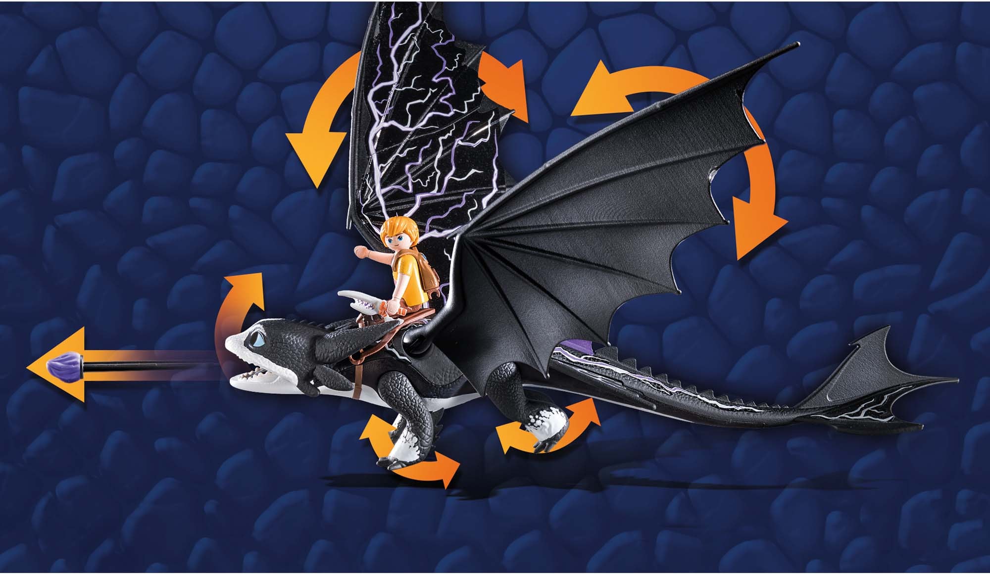 Playmobil® Konstruktions-Spielset »Dragons: The Nine Realms - Thunder & Tom (71081)« Made in Germany