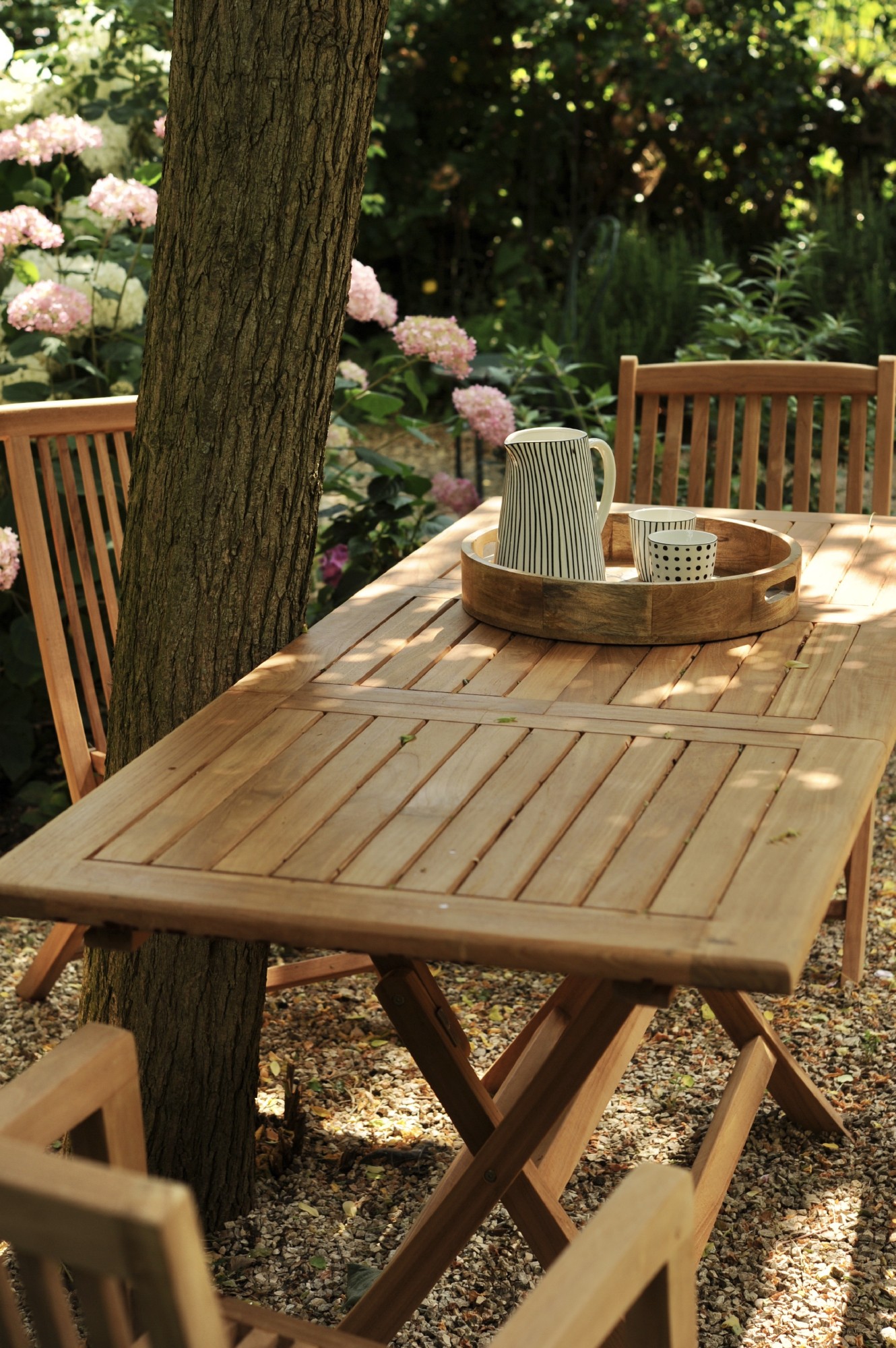 Klapp- & Auszieh-Gartentisch 'Stavanger', Teak natur, B 120 / 170 cm, L 70 cm, H 75 cm günstig bestellen