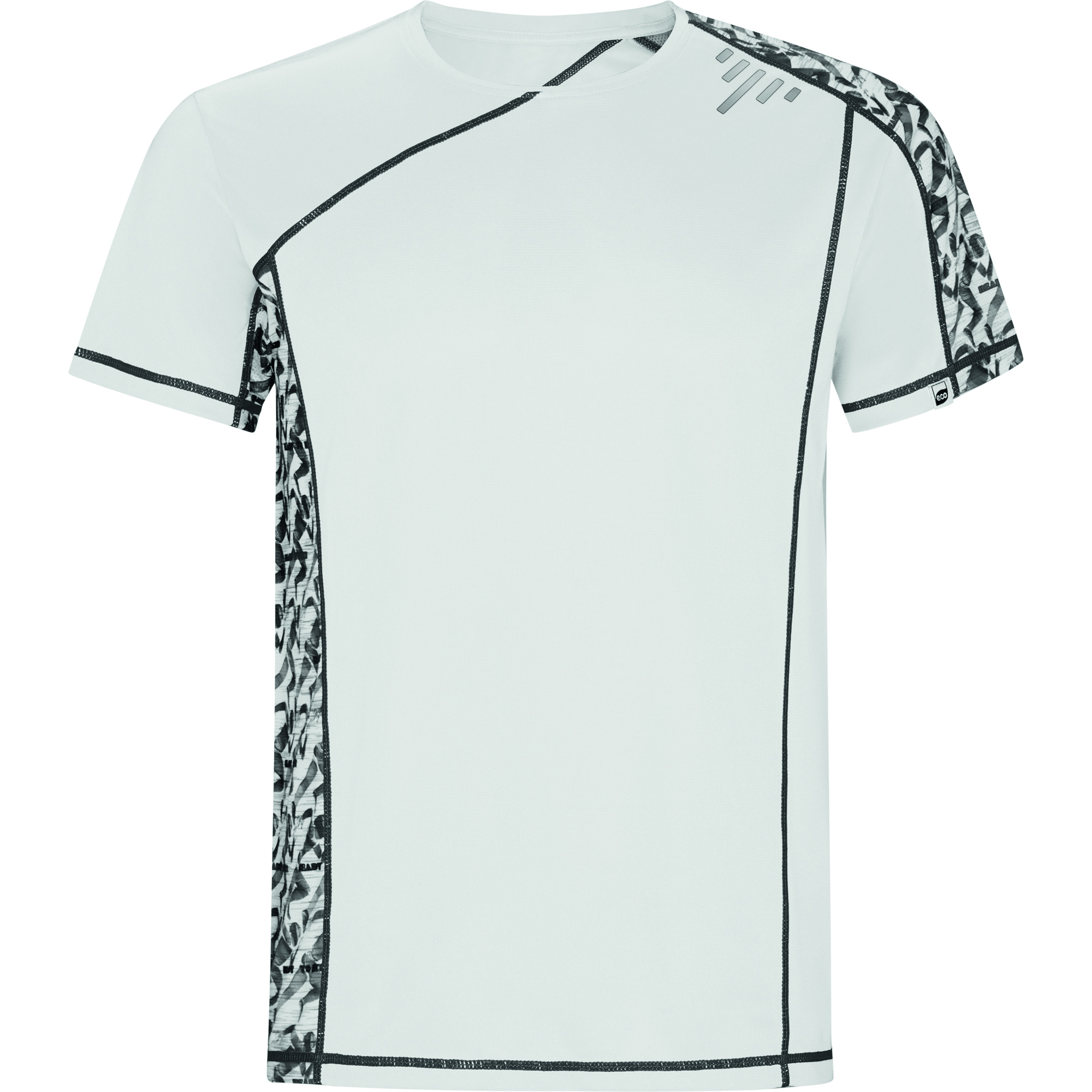 Roly CA0426 - SOCHI T-shirt technique à manches raglan avec empiècements imprimés