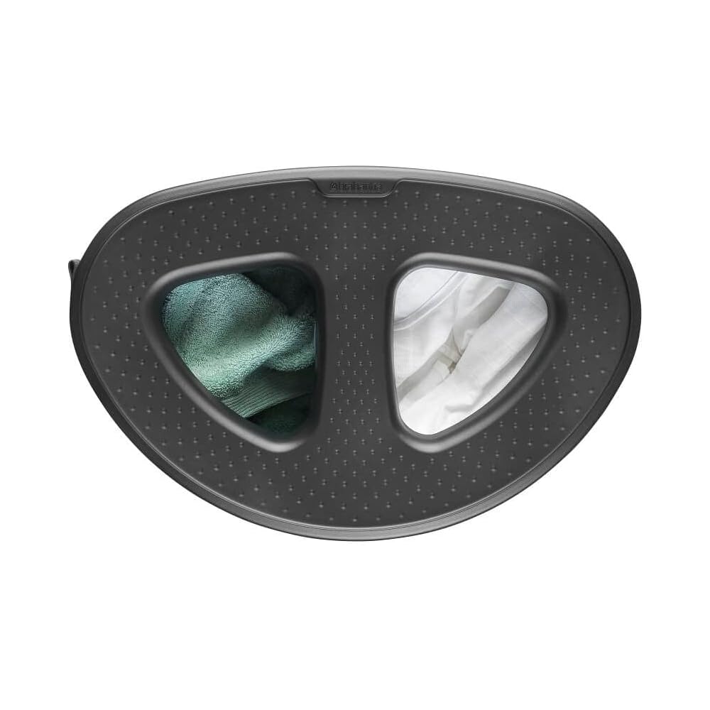 Brabantia - Corbeille à Linge Selector - Deux Triez Compartiments - Portable Sac à Linge - L'ouverture Quick-Drop - Orifices de Ventilation - Pas de Rayures - Peu encombrant - Blanc - 55 L : Cuisine et Maison