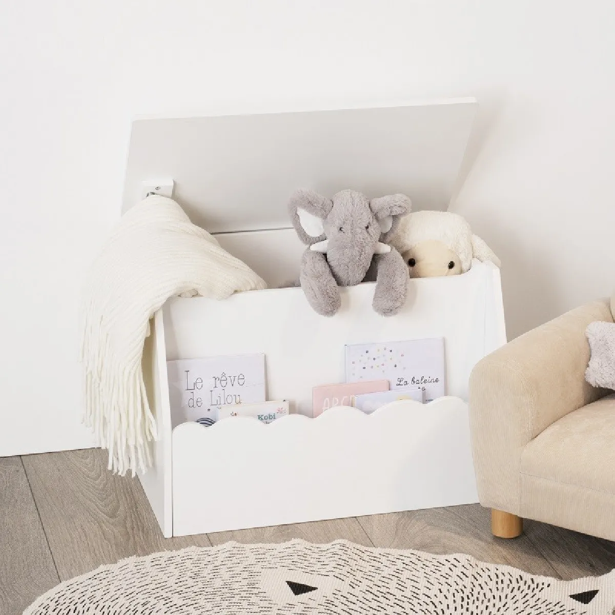 Atmosphera, Createur D'Interieur Atmosphera Coffre à Jouets - Blanc